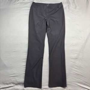 Eileen Fisher Womens Pull On Pants Sz M Gray Office Professional Minimalist Work